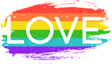 Love Rainbow Paint Gay Pride Kids Sweatshirt