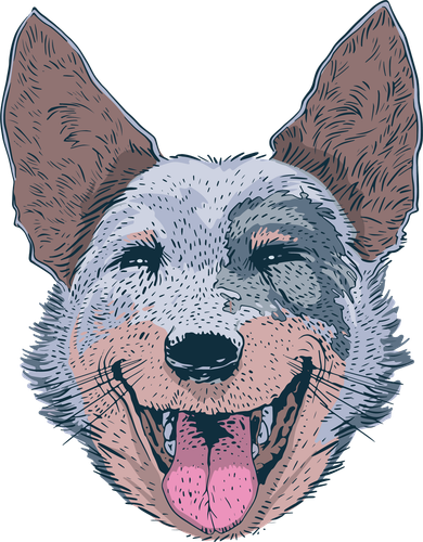 Happy Australian Cattle Dog  Women's Long Sleeve Shirt