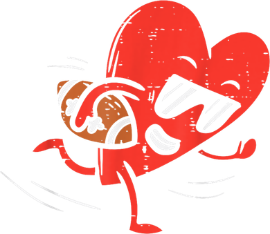 Heart American Football Valentines Day Sports Kids Hoodie