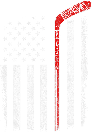 Hockey American Flag  Hockey Flag  Kids Sweatshirt