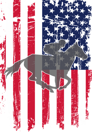 American Horse Racing Flag Hat
