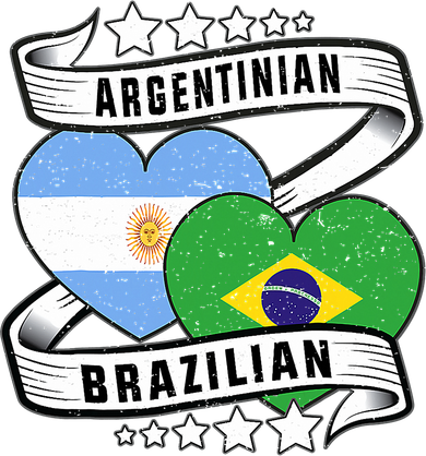 Half Argentinian Half Brazilian Argentina And Brazil Women's Hoodie