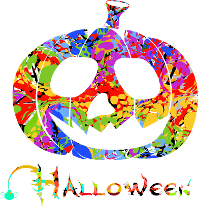 Abstract Halloween Pumpkin Toddler T-Shirt
