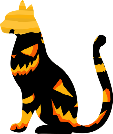 Halloween Pumpkin Cat Women's T-Shirt