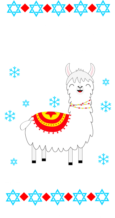 Happy Llamakah Llama Hanukkah Polo