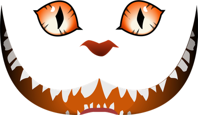 Creepy Halloween Cat Face Tank Top