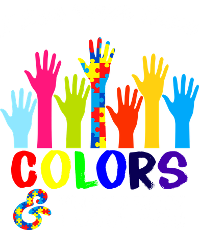 Autism Hand Of Puzzles See Your True Colors Button