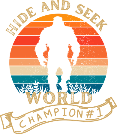Hide And Seek World Champion Sasquatch Retro Vintage Ceramic Ornament