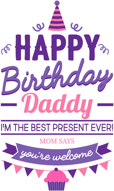 Happy Birthday Daddy Daughter  Kids Hoodie