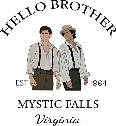 Hello Brother Est 1864 Mystic Falls Virginia Salvatore Women's Sweatshirt