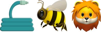 Hose Bee Lion Emoji Backpack