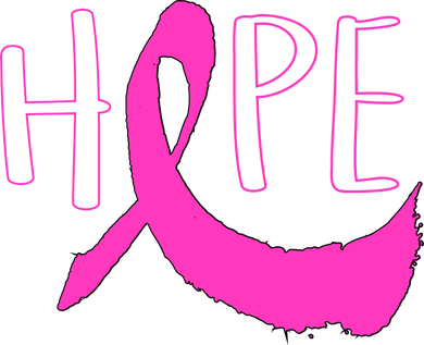 Hope Breast Cancer Awareness Logo Kids Hoodie