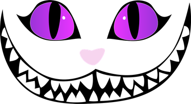 Halloween Cheshire Cat Grinning Smile Wonderland Floating Mousepad