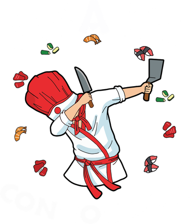 Hibachi Chef Costume Hibachi Connoisseur Japanese Hibachi Hat