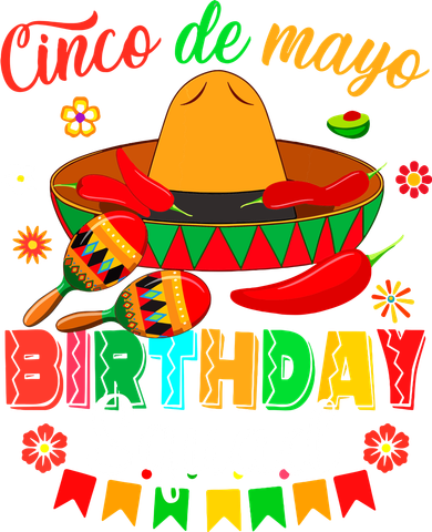 Happy Cinco De Mayo Birthday Squad Mexican Matching Family Kids T-Shirt