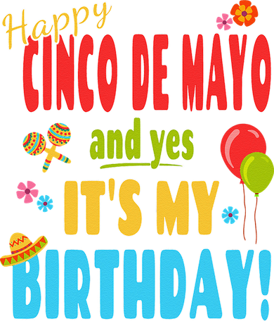 Happy Cinco De Mayo Birthday May 5th Birthday Party Kids T-Shirt