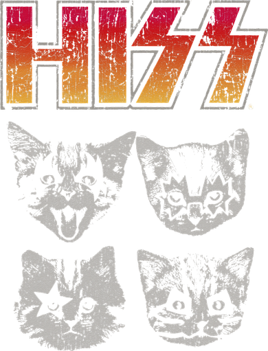 HISS Cat Funny Cats Kittens Rock Music Cat Lover Hiss Doggie Tank
