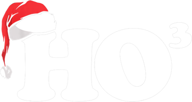 Ho Cubbed Funny Ho To The Power Three Ho Ho Ho Christmas TShirt Coaster
