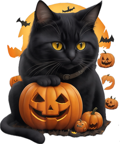 Halloween Cats Funny Cat Halloween Women's Hoodie
