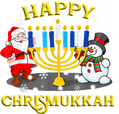 Happy Chrismukkah Funny Hanukkah Christmas Jewish Holiday Women's T-Shirt