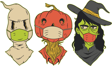 Halloween Creatures Pandemic Kids T-Shirt