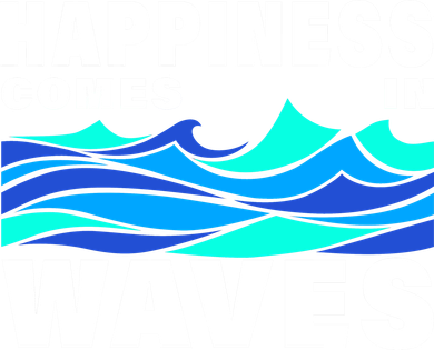 Happiness Comes In Waves Toddler Hoodie