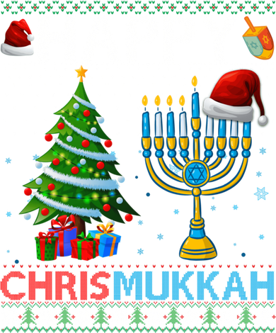 Happy Chrismukkah Jewish Christmas Hanukkah Chanukah Button
