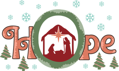 Hope Christian Retro Christmas Religious Faith Bible Verses Graphic Plus Size Toddler Hoodie