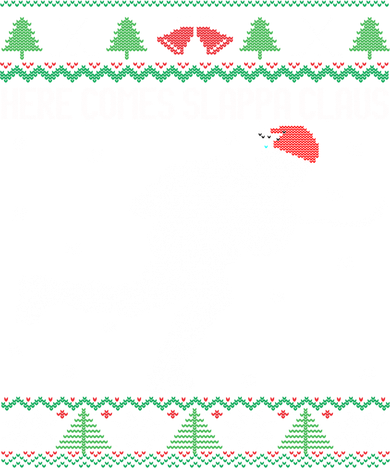 Here Comes Slappa Claus Slap Shot Ice Hockey Ugly Christmas Funny Gift Women's Hoodie