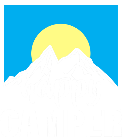 Happy Camper Sunrise Over Mountains Baby Bodysuit