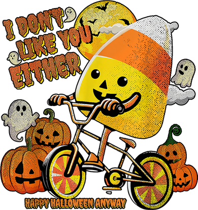 Halloween Costume Team Candy Corn I DonT Like You Either Women's Hoodie