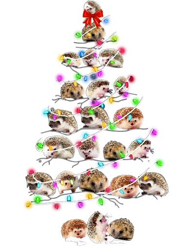 Hedgehog Christmas Tree Polo
