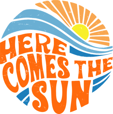 Here Comes The Sun Retro Summer Women's Sweatshirt