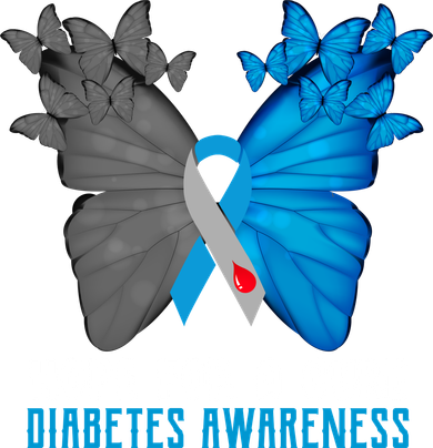 Hope For A Cure Diabetes Awareness Butterfly Doggie Tank