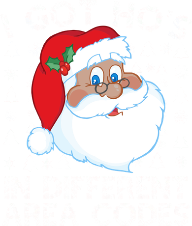 I Got Ho's In Different Aera Codes Santa Claus Ugly Christmas Women's Tank Top