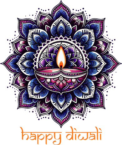 Happy Diwali Diya Oil Lamp Deepavali Festival of Lights Backpack