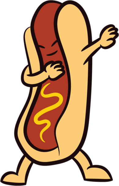 Hotdog Dabbing Funny Hot Dog Cute Gift Baby Bodysuit