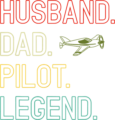 Husband Dad Pilot Legend Retro Pilot Dad Doggie Tank