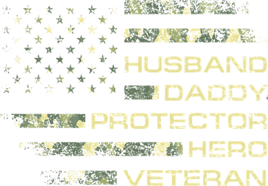 Husband Daddy Protector Hero Veteran Usa Flag Camouflage Dad Women's Sweatshirt