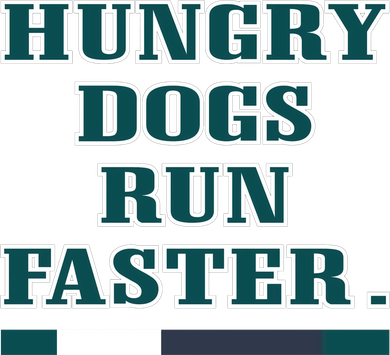 Hungry Dogs Run Faster Funny Kids Long Sleeve Shirt
