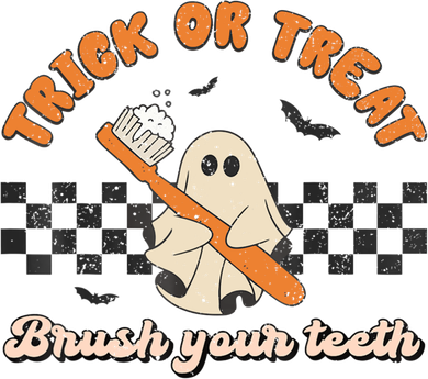 Halloween Dentist Trick Or Treat Brush Your Teeth Dental Assistance Hygienist Button