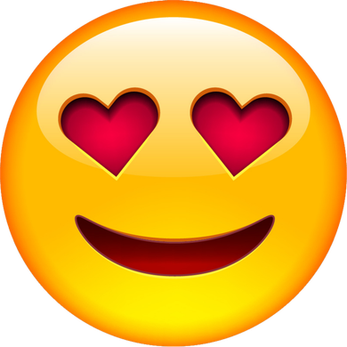 Emoticon Love Emoji Smiley with Heart Eyes Kids Hoodie