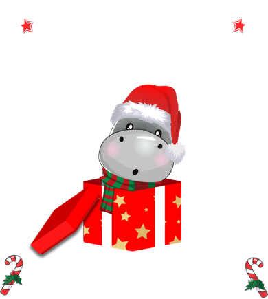 Hippopotamus For Christmas Matching Xmas Hippo Pajama Gift Doggie Tank