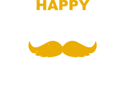 Happy Fathers Day Mustache Vintage Long Sleeve Shirt