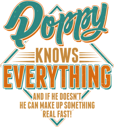 Happy Fathers Day Poppy Knows Everything Long Sleeve Shirt