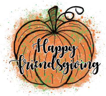 Happy Friendsgiving Fall Pumpkin Gift Mousepad