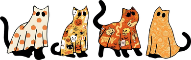 Halloween Funny Ghost Cat Lover Scary Spooky Doggie Tank