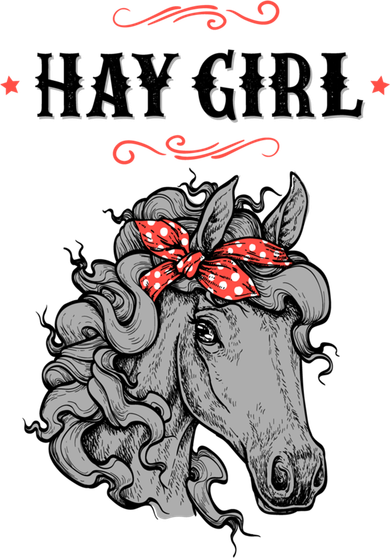 Horse Funny Gift For Girls And Women Horse With Bandana Hay Girl Cool Gift Button