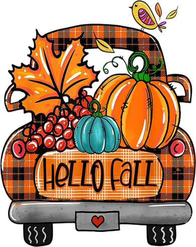 Hello Fall Pumpkin Truck Cute Mousepad