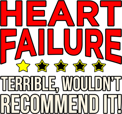 Heart Failure Terrible Hearts Disease Awareness Graphic Gift Coaster